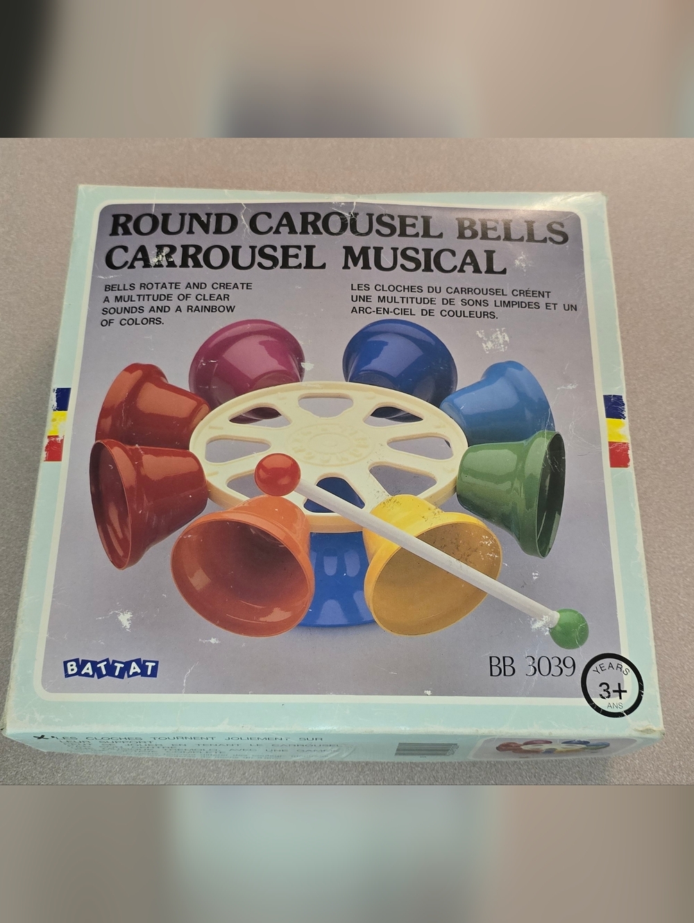 Vintage Round Carousel Bells Musical